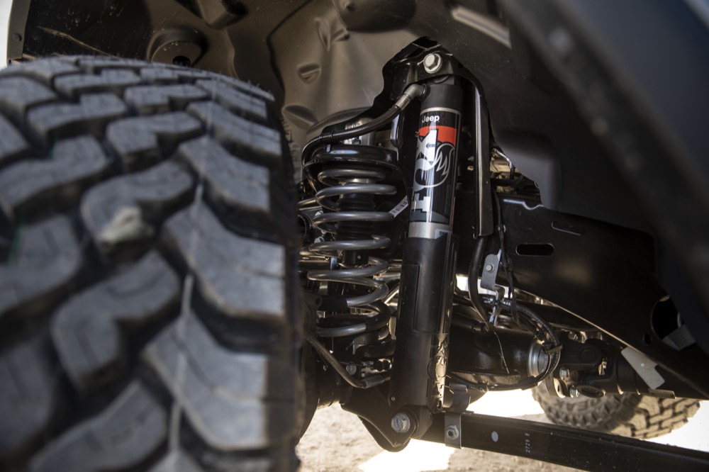 Jeep Gladiator Mojave Equipped with FOX Shocks & Hydraulic Bump Stops