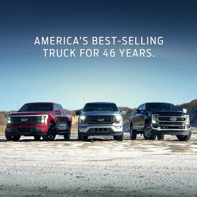 Ford F-Series Trucks in desert